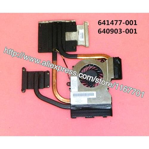100% Original Laptop CPU Cooling heatsink&fan fit for HP DV7-6000 DV6-6000 notebook intel CPU Radiator 641477-001 640903-001