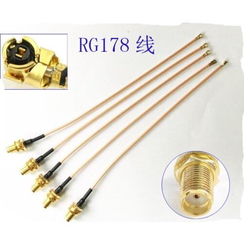 15cm PCB module RG178 coaxial pigtail cable SMA female to ufl IPEX
