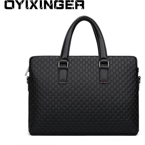 2020 Bag Men Genuine Leather Briefcase Male Laptop Bag Natural Leather For Messenger Bags Man Briefcases For Macbook Air 14 Inch