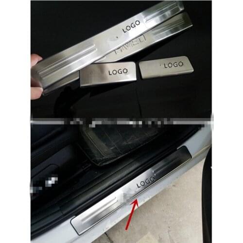 Car accessories stainless steel exterior scuff plate door sills for Chevrolet Aveo Sonic 2011 2012 2013 Car styling