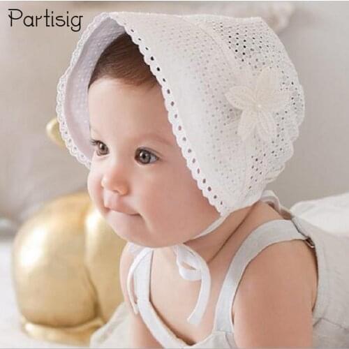 Baby Princess Hat Cotton Lace Summer Flower Hollow Baby Girls Cap All For Childrens Accessories