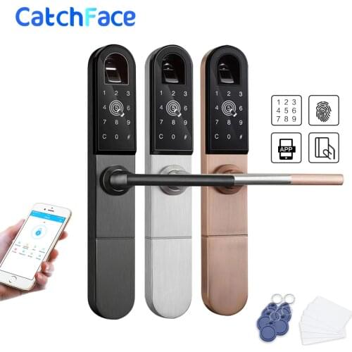 European Bluetooth WiFi Biometric Fingerprint Door Lock, Smart Digital Electronic Lock For Aluminum sliding or swing door