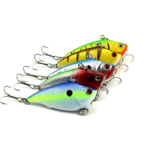 New Arrival 20pcs Vibration Fishing Lure 5.5cm 7.5g Artificial VIB Rattlin Hook Crankbait Bass Bait Pesca Fishing Wobblers