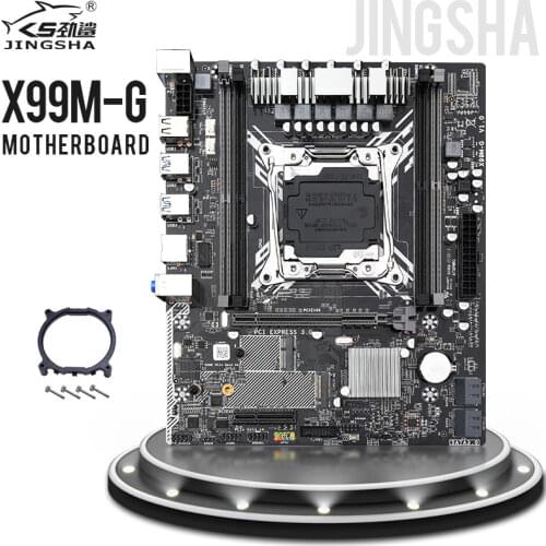 Jingsha X99MG Motherboard LGA 2011-v3 E5 v3 CPU DDR4 ECC REG RAM Supports 2678V3 2620 V3 SSD M.2 SATA 3.0 PCIE 16X