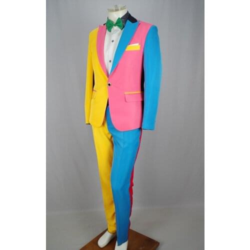 Handsome Groomsmen Peak Lapel Groom Tuxedos Mens Wedding Dress Man Jacket Blazer Prom Dinner (Jacket+Pants+Tie) A104