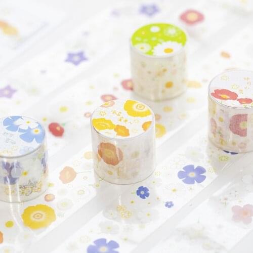 Girls And Flowers Washi Tape Diy Scrapbooking Sticker Label Masking Tape School Office Supply