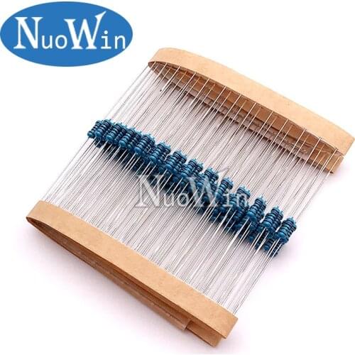 100pcs 10k ohms 1/4W 10k Metal Film Resistor 10kohms 0.25W 1% ROHS
