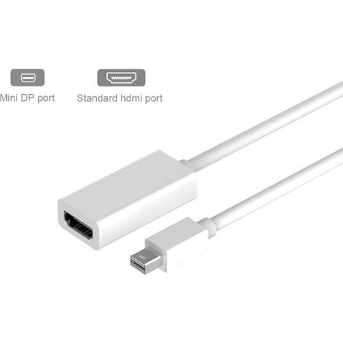 Mini DP to HDMI Adapter Display Port to HDMI HDTV HDMI Male to Female Cable Adapter Converter Support 1080P for HDTV Projector