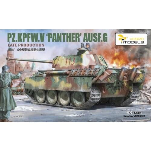 VESPID MODELS VS720003 1/72 Scale Pz.Kpfw.V Panzer Ausf.G Late Production Model Kit