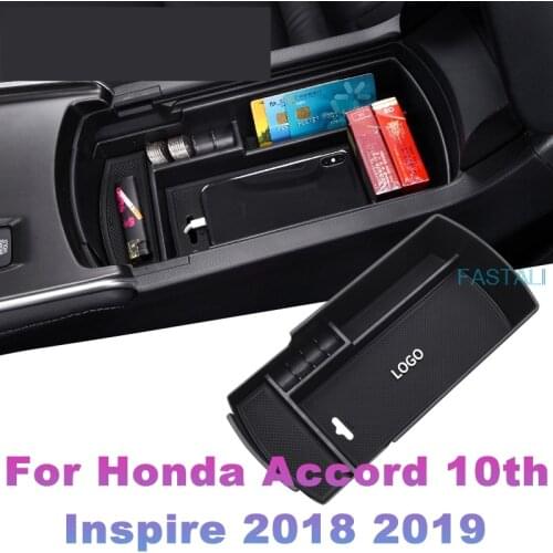For Honda Accord 10th Inspire 2018 2019 modified central control armrest storage box storage box sundries car accessories