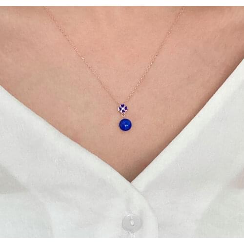 Fashion Choker 925 Silver Necklace For Women Trendy Neon Super Luxury Ball Bead Good Luck Collares Turkish Fine Jewelry