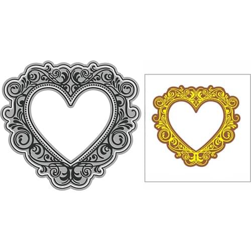 New Lacy Heart Frame Craft Embossing Mold 2021 Metal Cutting Dies for DIY Decorative Scrapbooking Album Card Making No Stamps