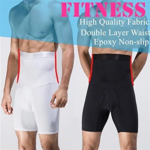 New Men Male Abdomen Fat Burning Girdle Belly Pants Body Sculpting Shaper corset Cummerbund Tummy Waist Slimming Belt Shorts