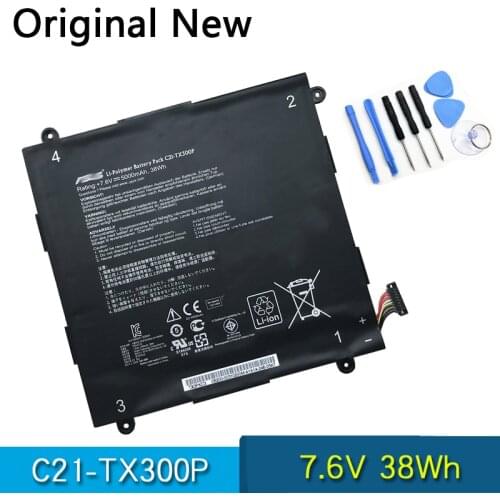 NEW Original C21-TX300P Laptop Battery For ASUS Transformer Book TX300CA 13.3" 7.6V 38Wh