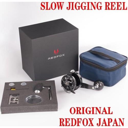 ORIGINAL JAPAN REDFOX SLOW JIGGING REEL CSG50 CNC METAL BAOT REEL 30KGS 7+2BB SALTWATER OCEAN REEL