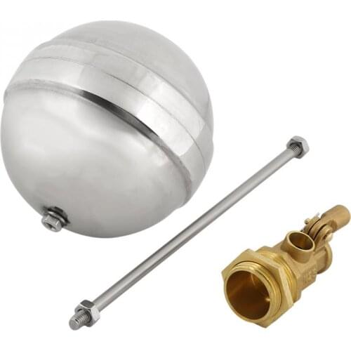 Water Valve DN25 Float Ball G1 Brass Male Thread Water Float Ball Sensor Stainless Steel Float Ball Valve