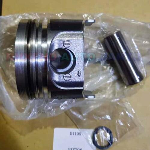 One Engine Use 3PCS 16060-21114 D1105 Piston Kit with Piston Ring For Kubota D1105 Engine B2400HST-D B2400HST-E B2410HSD B2410HS