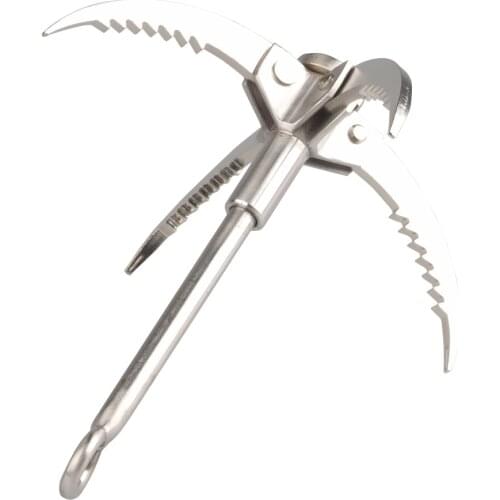 Outdoor Climbing Survival Foldable Climbing Hook Grappling Hook Climbing Claw Carabiner Tool