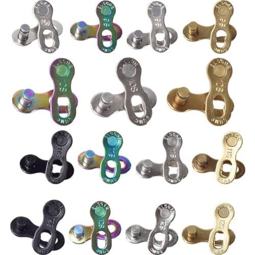 SUMC 2 pairs chain 6 7 8 9 10 11 12 speed bike chain magic buckle quick release buckle chain buckle