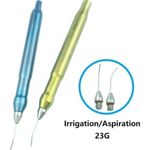 Titanium Ophthalmic Irrigation/Aspiration Handpiece 23G for Water Sucking Ophthalmic Forceps Ophthalmic Instruments