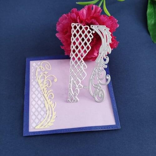 Hollowed-out lace lace background wallpaper art metal cutting die stamping die clipping paper processing album template DIY