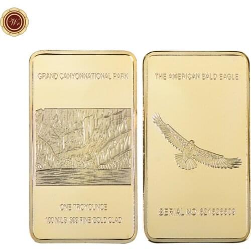 WR Goldbarren Coins Collectibles America Gold Plated Challenge Coin Souvenir Gifts for Men