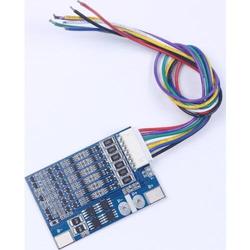 6 series 18650 lithium battery protection board 8A 25.2v 22.2v lithium battery protection board with 20A current limiting