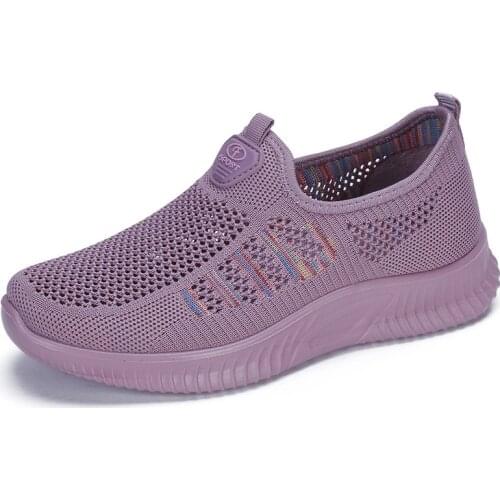 Womens Sneakers Breathable Mesh Wedges Summer Shoes for Women Walking Shallow Solid Non Slip Casual Shoes Girls Tennis Rubber