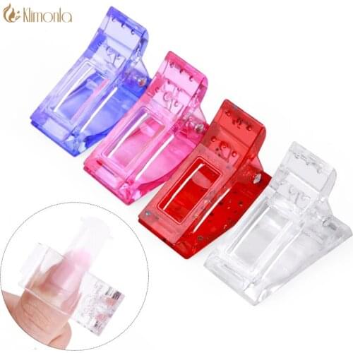 10 Pcs/lot Nail Clip Acrylic Nail Plastic Finger Polish Extension Tips Quick Building Mold UV Gel LED Manicure Art Builder Tools