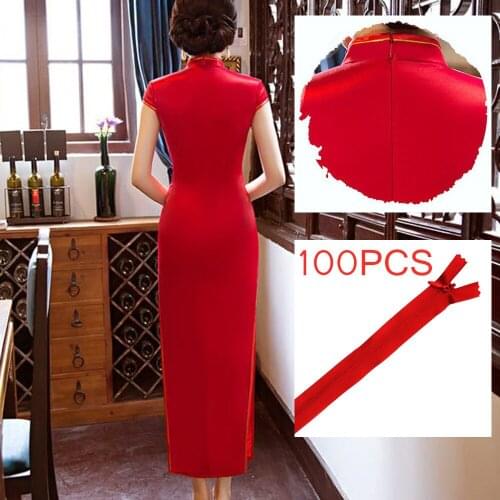 100pcs 20/30cm Long Nylon Invisible Zippers Soft tulle DIY Nylon Coil Zippers for Sewing Clothes Cushion Pillow Tailor Tool