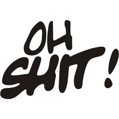 14*9.5CM OH Fashion Car Sticker Decal Funny Car Motorcycle Stickers Black Silver Green CT-342