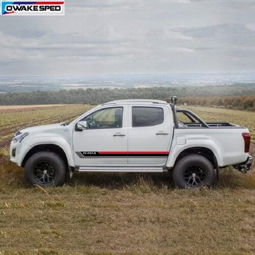 Sport Racing Car Stickers For ISUZU D-MAX Auto Door Side Stripes Automobile Creative Vinyl Decal Exterior Accessories