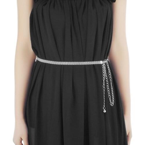 2020 Fashion Shiny Hollow Wide Silver Plated Waist Belt Womens Clothes Decor Body Chain Outfits Dress Decor