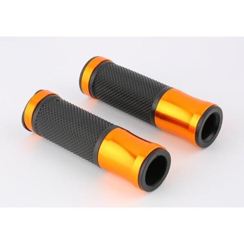 22mm Handle Bar Sports Motorcycle Handle Metal Rubber Gel Hand Grips New