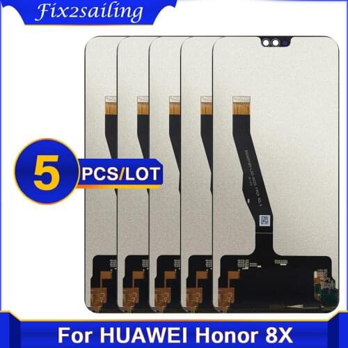 5 pcs/lot 100% test 6.5" For Huawei Honor 8X LCD Touch Screen Digitizer Assembly for Honor 8 X Display Replace JSN-L21 L42