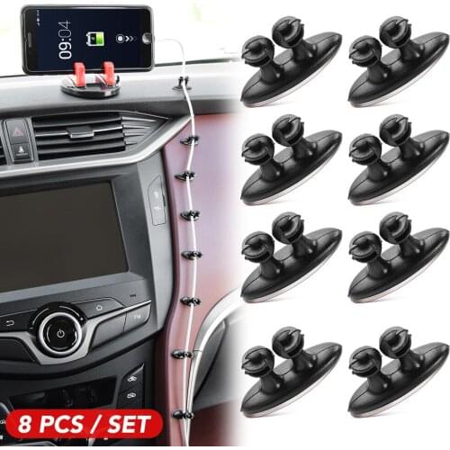 8PCS Car Products Charger Line Clasp Clamp for Nissan Juke Qashqai Opel Astra J H Kia Ceed Sorento Skoda Octavia A5 A7 2