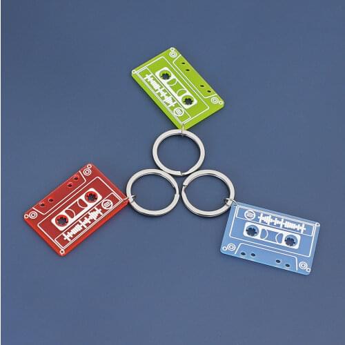 Acrylic cassette Tape Shape Custom Music Scan Spotify Code Personalised Keyrings For Family Friend Creative Gifts New Design