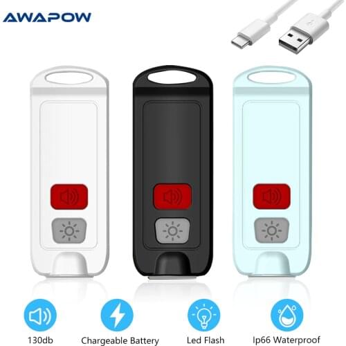 Self Defense Alarm 130dB Security Protect Alert Scream Loud Emergency Alarm Keychain Women Security Protect With Distress Light