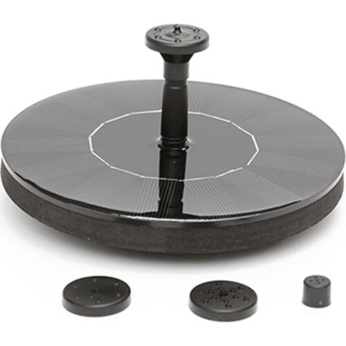 Solar Powered Garden Decor Floating Fountain Freestanding Bird Bath Pool Pond Watering Outdoor Solar Panel Water Fountain Pump