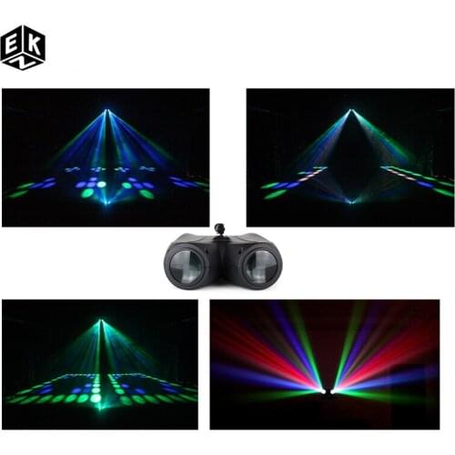Dj LED Double Head Airship Moon Flower Light Home Entertainment DJ Party Disco Light Sound Work Carton Building Block