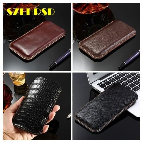 For Samsung Galaxy J4 2018 Genuine Leather phone bags For Samsung Galaxy J2 J1 J5 j3 j4 Plus J7 J8 (2017) 2016 Case slim pouch