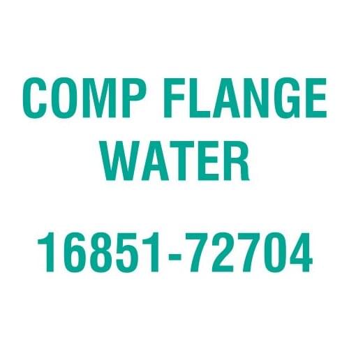 For Kubota 16851-72704 COMP FLANGE WATER