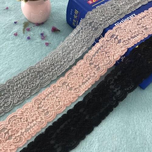 Model No. C1284-1 high-quality colorfu stretch lace, decorative underwear lace, handicraft materials, can be used for gift packa