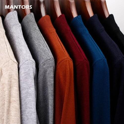 Mens woolen sweaters solid color cashmere men slim sweaters autumn winter o-neck pullovers japanese korean sweaters streetwear