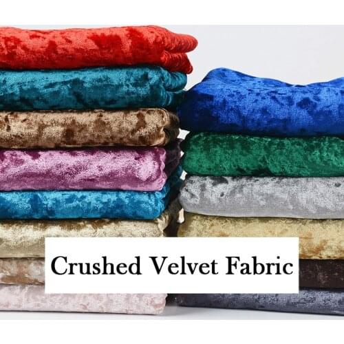 Soft Thin Fleece Stretch Crushed Vevet Fabric For Dress,Curtain,Blue,Red,Pink,Gray,Green,white,Upholstery Material by the Meter