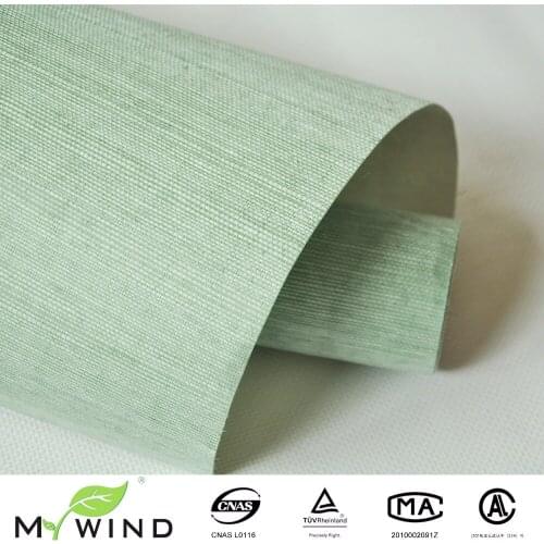 MYWIND Popular Sprout Green Greengage Natural Sisal 3D Wallpaper Home Decor Manufacture Wallpaper