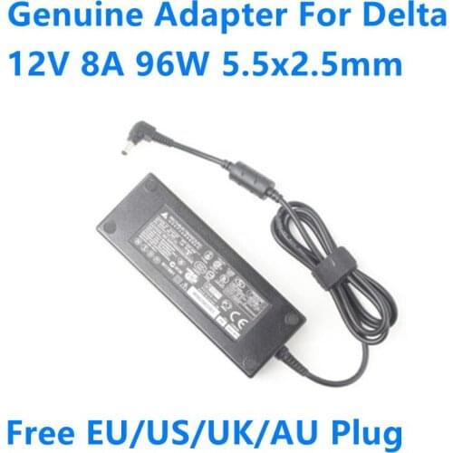 Genuine 12V 8A 7.5A 96W 5.5x2.5mm Delta ADP-96W DPS-90FB A AC Power Adapter For QNAP TS-451 NAS HU10065-110687 Laptop Charger