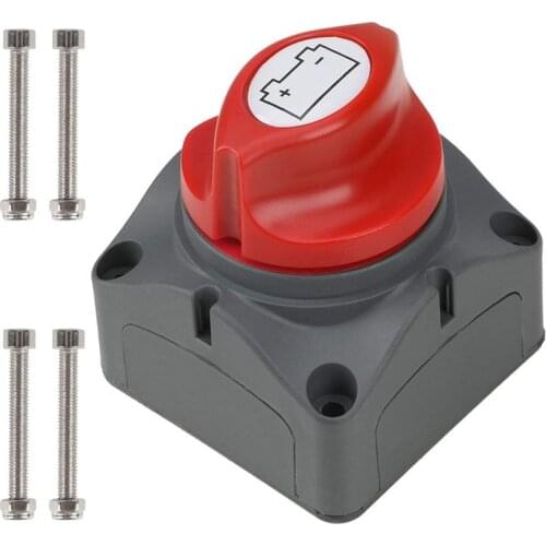 Battery Disconnect Switch - 12V 24V 48V 275/1250 Amp Battery Kill Switch, Waterproof Heavy Duty Battery Isolator Switch