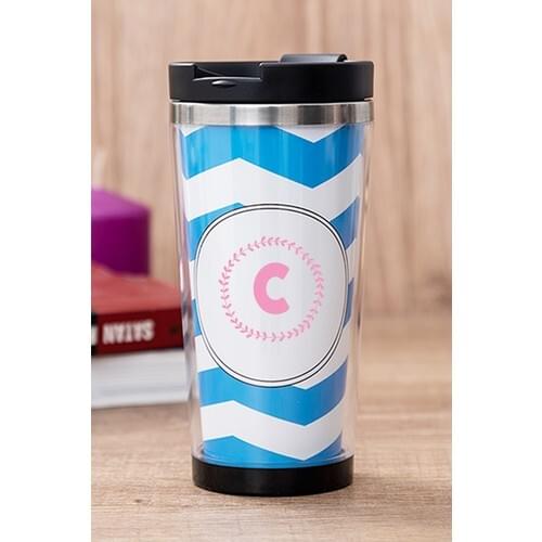 Gift Shop Letter C with Pink Blue Thermos Cup