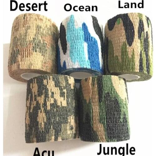 5cmx4.5m Firm Hunting Shooting Blind Wrap Army Camo Outdoor Camouflage Stealth Tape Waterproof Wrap Durable
